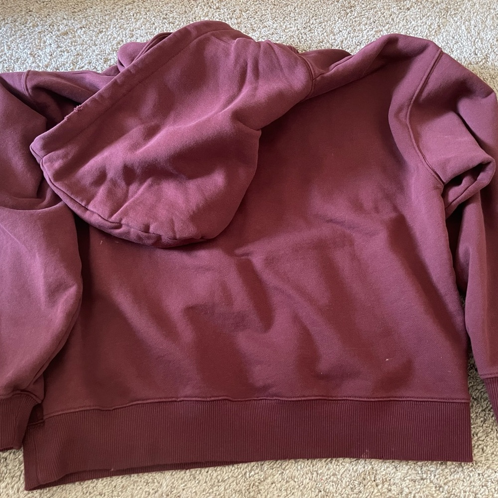 Anine Bing Rust Red Logo Hoodie - Picture 6 of 8